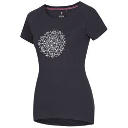 Camiseta de mujer Ocún Raglan T gris Dark Grey India Ink Mandala