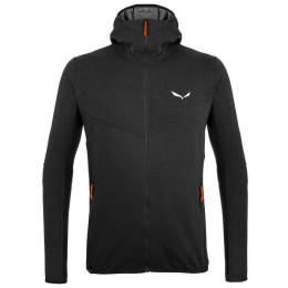 Sudadera de hombre Salewa *Light Micro Pl M Fz Hdy negro Black Out