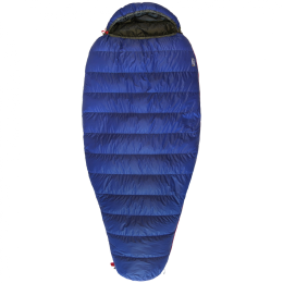 Saco de dormir de plumón Warmpeace Spacer 600 195 cm azul mid blue/grey/black