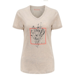 Camiseta de mujer Alpine Pro Henila beige creamy