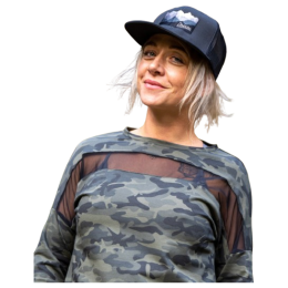 Gorra de mujer Drexiss Crest Black negro/gris grey