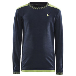 Camiseta para niños Craft Triko Fuseknit Comfort JR azul oscuro BlazeAcid