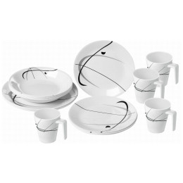 Vajilla Brunner Melamine Set Serenade