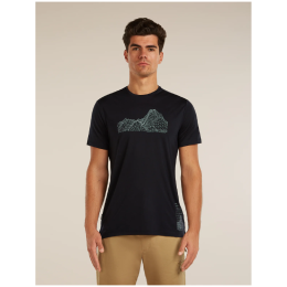Camiseta funcional de hombre Icebreaker Merino Blend 125 Cool-Lite™ Sphere SS Tee Beta negro BLACK