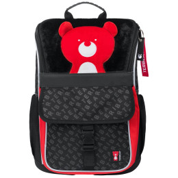Mochila escolar Baagl Zippy TERIBEAR negro/rojo