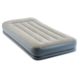 Colchón hinchable Intex Twin Dura-Beam Pillow Rest (2022) gris grey