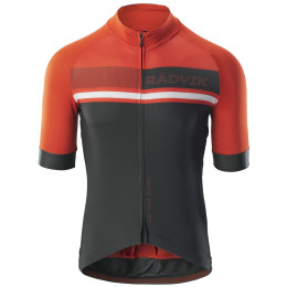 Maillot de ciclismo de hombre Radvik Foxtrot Gts negro/rojo Tangarine Tango/Forest Night