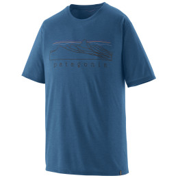Camiseta de hombre Patagonia Men's Capilene Cool Trail Shirt - Stratapeaks azul Aquatic Blue