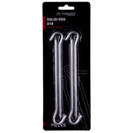 Juego de estaquillas Trimm kolík SOLID-PEG - D18 - sada 4 ks plata silver