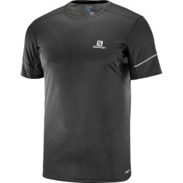 Camiseta de hombre Salomon Agile Ss Tee M negro Black