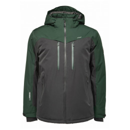 Chaqueta de esquí para hombre Loap Felini negro/verde DarkGreen