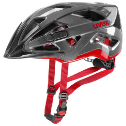 Casco de ciclismo Uvex Active gris/rojo Gray/Red