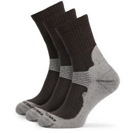 Calcetines Zulu Merino Men 3 pack gris/marrón