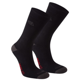 Calcetines Craghoppers NosiLife Twin Pck Socks negro/gris Blk/DkLead