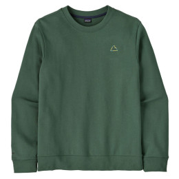 Sudadera de hombre Patagonia M's Fitz Roy Massif Daily Crew verde Canopy Green