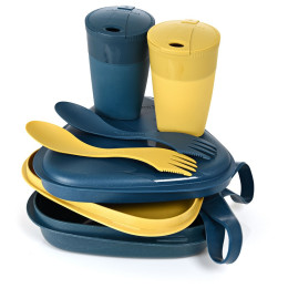 Vajilla Light My Fire Pack'n EatKit azul/amarillo Mustyyellow/Hazyblue