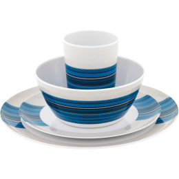 Vajilla para 2 personas Outwell Blossom Picnic set – 2 osoby azul