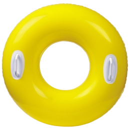 Flotador Intex Hi-Gloss Tube amarillo