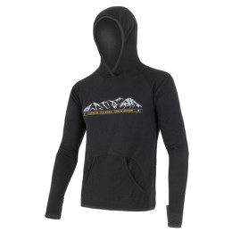 Sudadera de hombre Sensor Merino Upper Hory negro Black