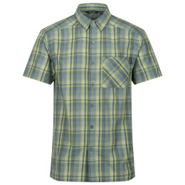 Camisa de hombre Regatta Mindano VII azul/amarillo IvyMossCheck