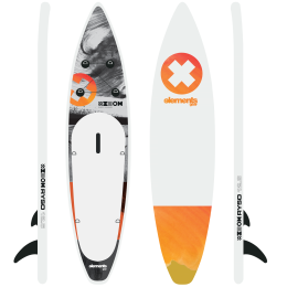 Tabla de surf de pala Elements Gear RYSO 12.6 gris grey
