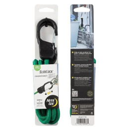 Goma de sujeción Nite Ize Slide Lock Carabiner Bungee 48" verde Zelená