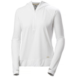 Sudadera de mujer Helly Hansen W Shine Solen 1/2 Zip Hoodie blanco 001 WHITE
