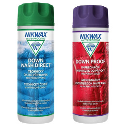 Impermeabilizante Nikwax Down wash direct + Down Proof 2x 300ml