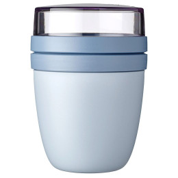 Caja de merienda Mepal Ellipse Mini 300 + 120 ml azul Nordic Blue