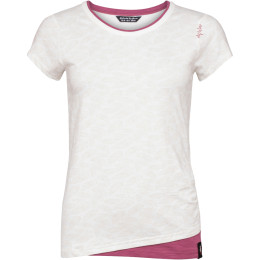 Camiseta de mujer Chillaz Fancy Feathers Ornament beige Creme/Violet