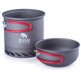 Vajilla outdoor Zulu Ikati Plus gris/rojo