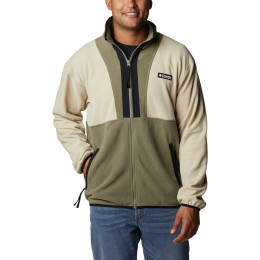 Sudadera de hombre Columbia Back Bowl Fleece Lightweight beige Ancient Fossil, Stone Green, Black