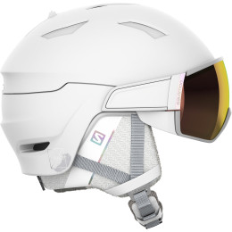 Casco de esquí para mujer Salomon Mirage White Ruby blanco White(PantoneBrightWhite)