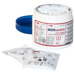 Limpiador Fiamma Super Kem Sachets 15 ks blanco