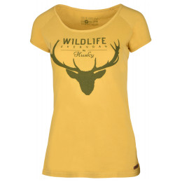 Camiseta de mujer Husky Deer L amarillo CreamyYellow