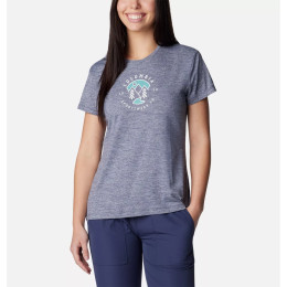 Camiseta de mujer Columbia Sloan Ridge™ Graphic SS Tee gris Nocturnal Heather, Naturally Boundless