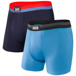 Calzoncillos bóxer para hombre Saxx Sport Mesh BB Fly 2Pk azul Malibu/Navy