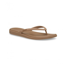 Chanclas de mujer Crocs Miami Flip marrón Milk Chocolate