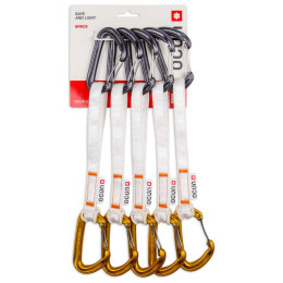 Juego de cintas express Ocún Hawk QD Wire Bio-Dyn-Ring 15 mm 20 cm 5-Pack naranja Orange
