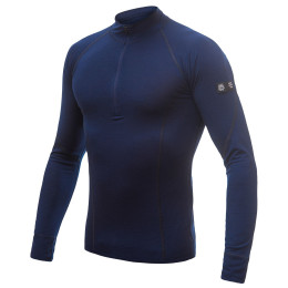 Camiseta funcional de hombre Sensor Merino Active dl.rukáv azul oscuro Deep Blue