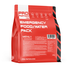 Plato principal Adventure Menu Emergency food/water pack, Menu I rojo red