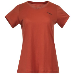 Camiseta de mujer Bergans Graphic Wool W Tee rojo Brick