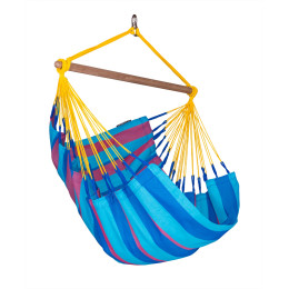 Sillón colgante La Siesta Sonrisa Basic azul/rosa Wildberry