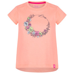 Camiseta para niños Loap Banee naranja DFlower/Pink