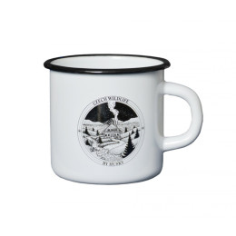Taza Husky 400 ml plechový kulatý blanco