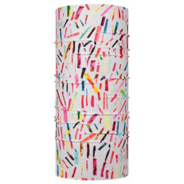 Cuello multiuso para niños Buff Coolnet UV® blanco/rosa Ashir Multi