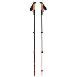 Bastones de senderismo Black Diamond Pursuit Shock Trekking Poles gris/rojo Steel Grey-Octane