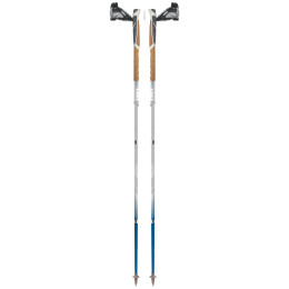 Bastones de carrera de senderos TSL Trail Alu 4 Cork Cross azul/gris BLUE/GREY