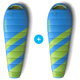 Juego de saco de dormir Husky Set spacáků Husky Mantilla -5° verde/azul