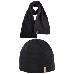 Juego Kama Merino čepice a šála A02 + S07 negro black